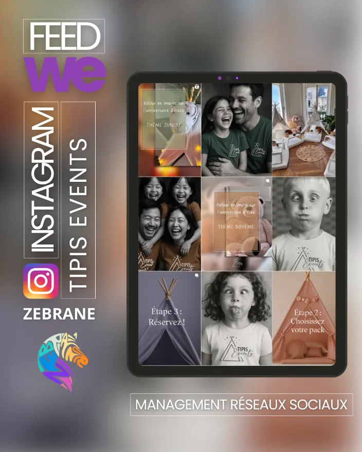 Agence Zebrane - community management  tipis event