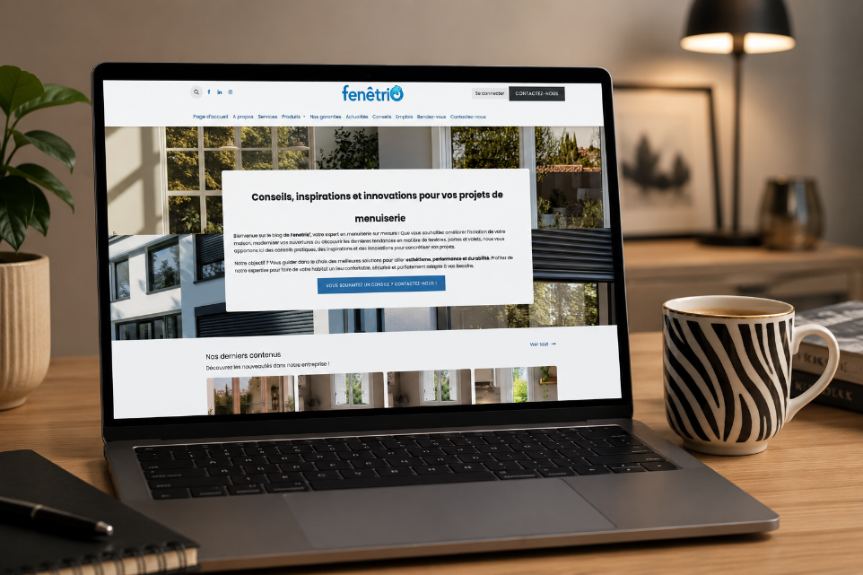 Site internet fenetrio crée par zebrane